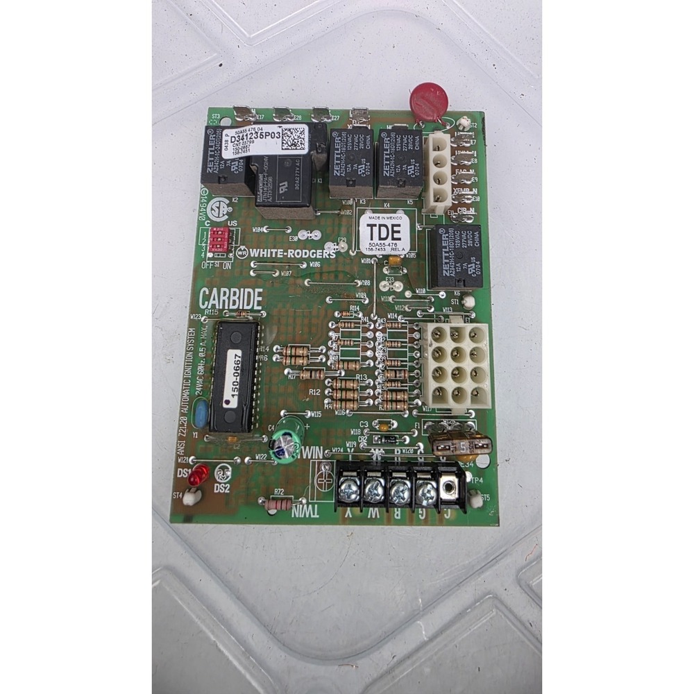 D341235P03 Furnace Control Circuit Board 50A55-476-04 White-Rodgers